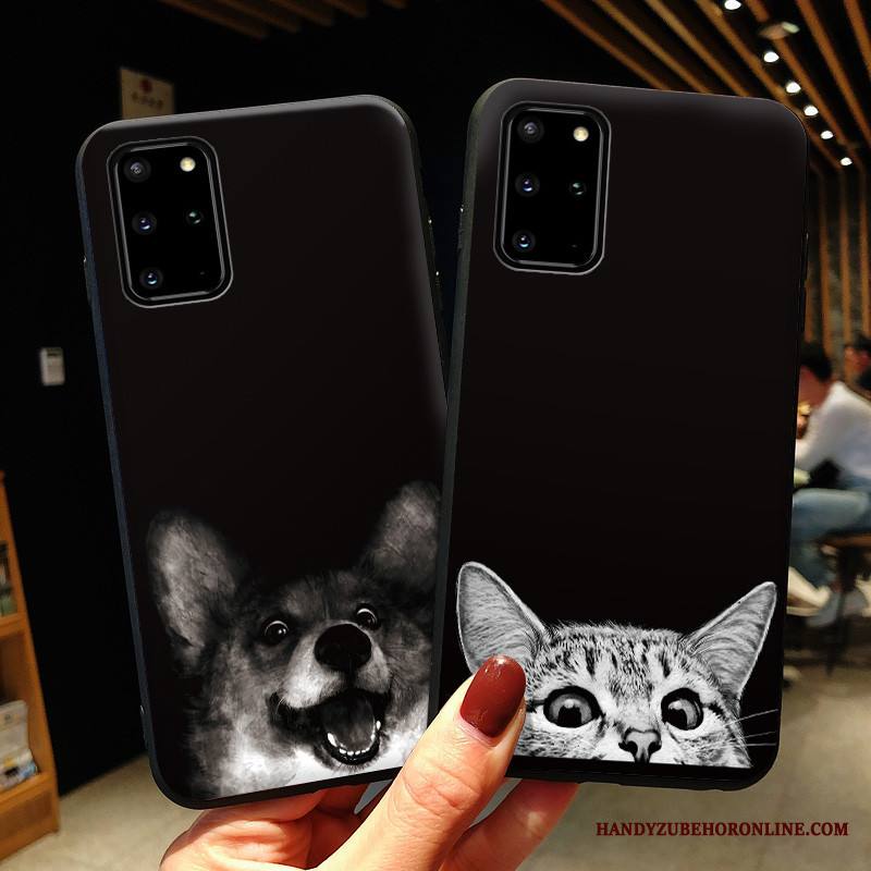 Samsung Galaxy S20+ Kuori Hauska Tähti Kotelo All Inclusive Puhelimen Kuoret Murtumaton Musta