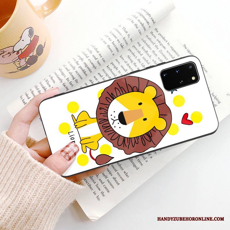 Samsung Galaxy S20+ Kuori Rakastunut Leijona Net Red Lasi Silikoni Peili Murtumaton