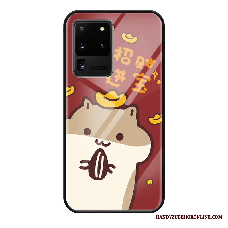 Samsung Galaxy S20 Ultra Kuori Rikkaus Pesty Suede Lasi Puhelimen Kuoret Silikoni Kotelo Trendi