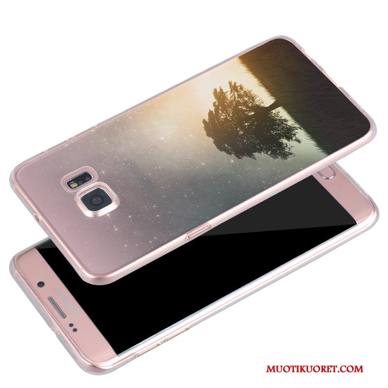 Samsung Galaxy S6 Edge Kuori Kotelo All Inclusive Suojaus Puhelimen Kuoret Silikoni Murtumaton Jauhe