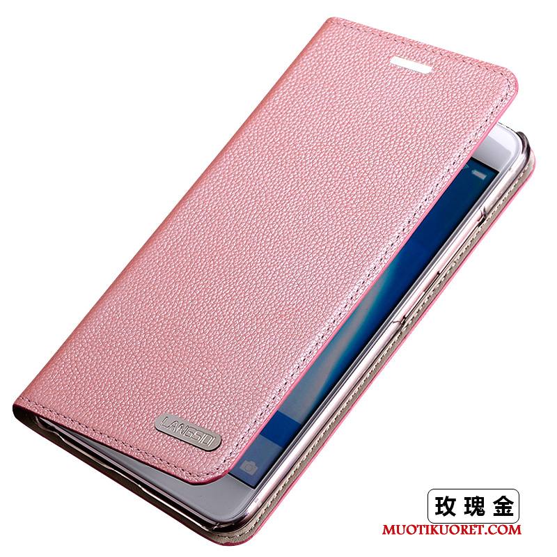 Samsung Galaxy S6 Edge Kuori Suojaus Jauhe Ohut Nahkakotelo Murtumaton Tähti Aito Nahka