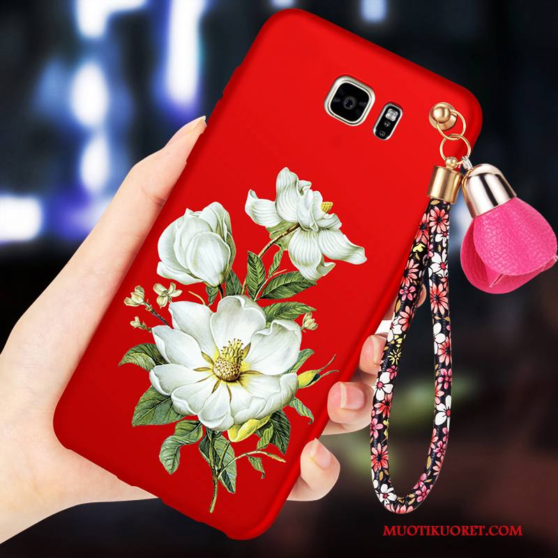 Samsung Galaxy S6 Suojaus Pesty Suede Kotelo Tähti All Inclusive Kuori Puhelimen Kuoret