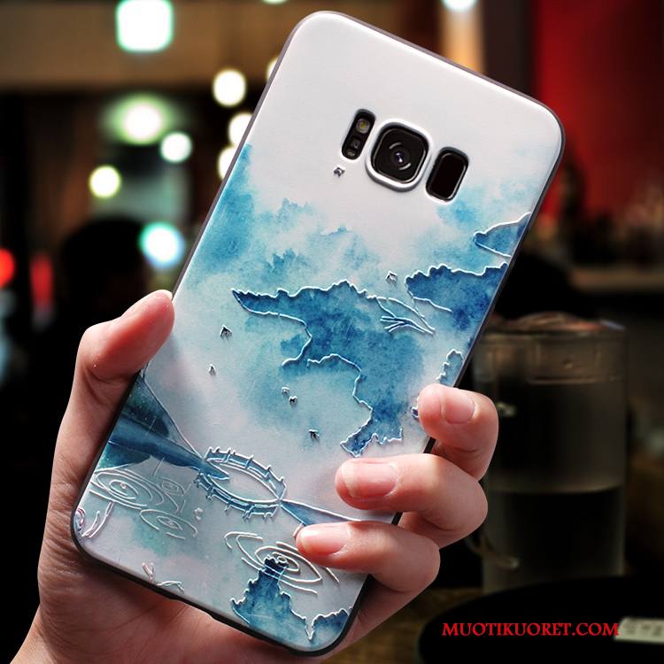 Samsung Galaxy S7 Edge Kuori Murtumaton Luova All Inclusive Tähti Kiinalainen Tyyli Persoonallisuus Vaaleansininen