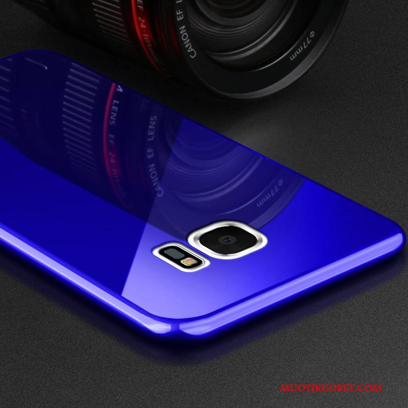 Samsung Galaxy S7 Edge Kuori Tuki Ultra Ohut Yksinkertainen Pesty Suede Puhelimen Kuoret Persoonallisuus