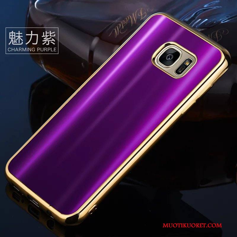 Samsung Galaxy S7 Violetti Tähti Pehmeä Neste Suojaus Kotelo Murtumaton Kuori