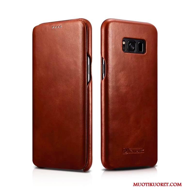 Samsung Galaxy S8 Kotelo Kuoret Puhelimen Kuoret Tähti Suojaus Kuori Aito Nahka