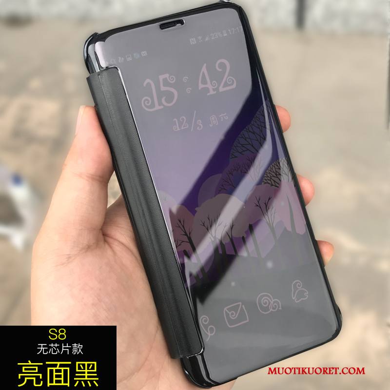 Samsung Galaxy S8 Kuori Horrostila Kuoret Suojaus Tähti Peili Kotelo Nahkakotelo