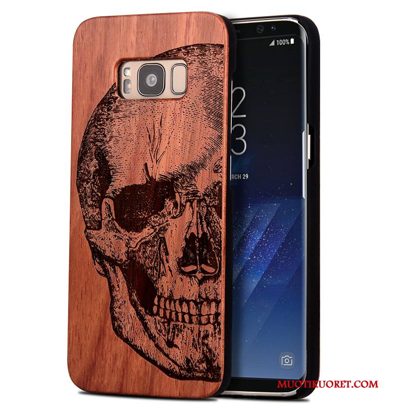 Samsung Galaxy S8+ Kuori Toteemi Massiivipuu Murtumaton Trendi Suojaus Puhelimen Kuoret Kova