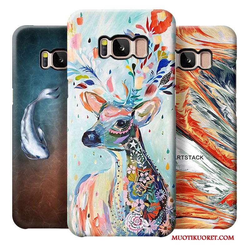 Samsung Galaxy S8 Kuori Trendi Murtumaton Pesty Suede Tähti Monivärinen Luova Puhelimen Kuoret