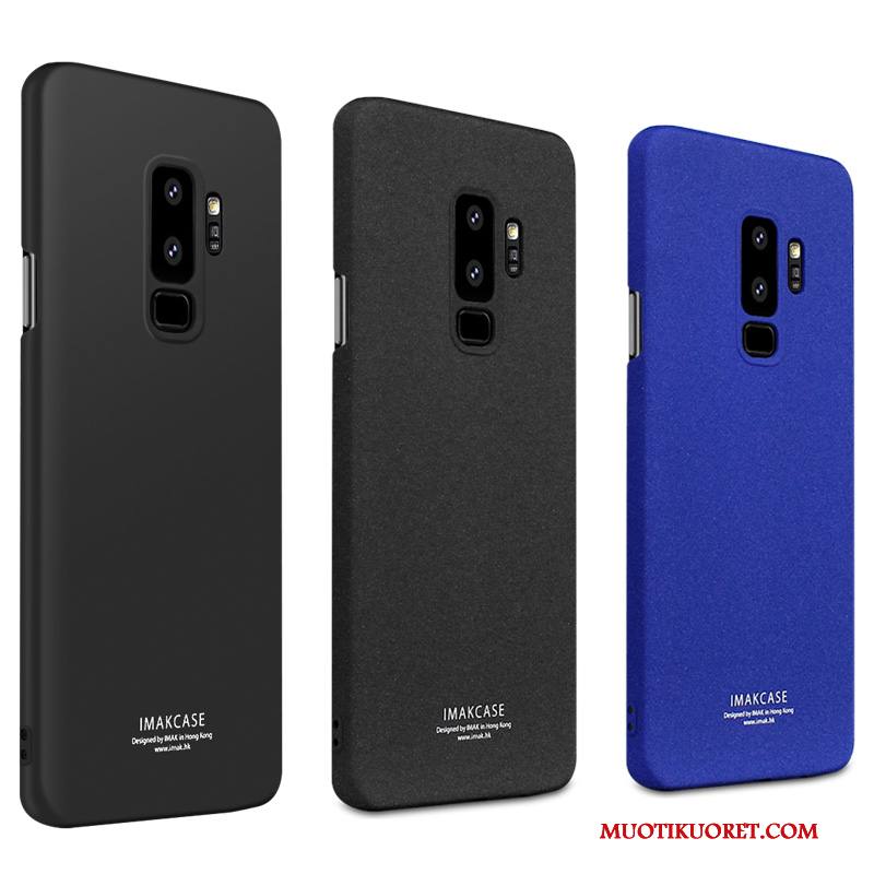 Samsung Galaxy S9 Kuori Pesty Suede Sininen Trendi Tuki Suojaus Liukumaton Puhelimen Kuoret
