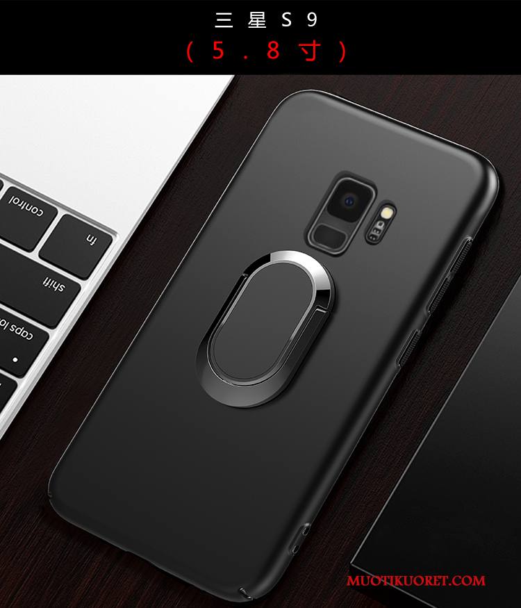 Samsung Galaxy S9 Kuori Pesty Suede Tähti Kova All Inclusive Murtumaton Kotelo Musta
