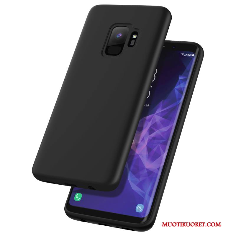 Samsung Galaxy S9 Kuori Silikoni Musta Pehmeä Neste Ohut Suojaus Kotelo Tähti
