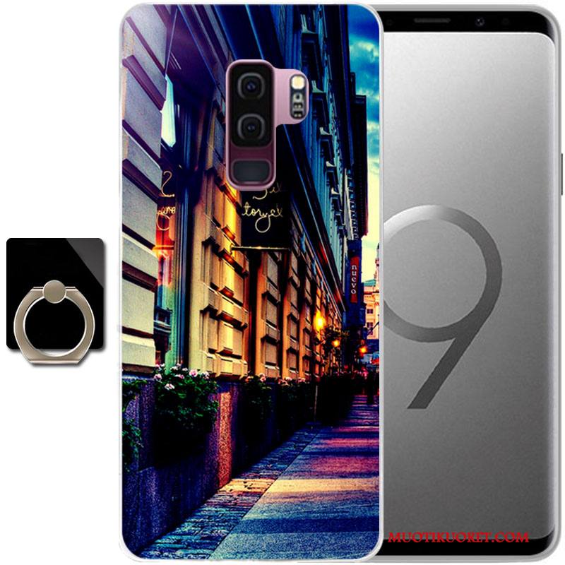 Samsung Galaxy S9 Kuori Silikoni Puhelimen Kuoret Tähti Suojaus Violetti Kotelo Murtumaton