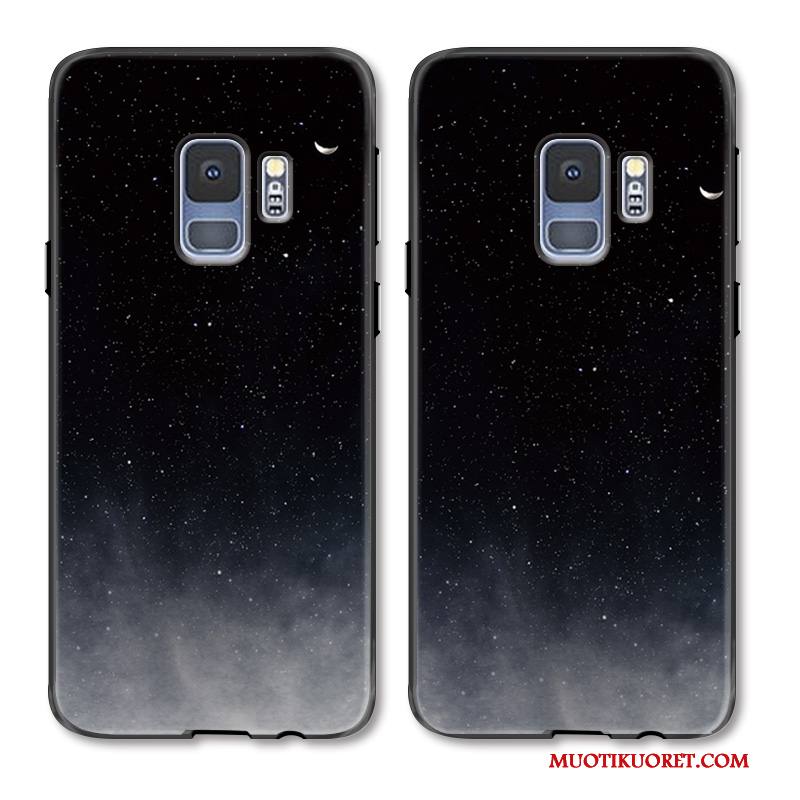 Samsung Galaxy S9 Kuori Tähti Persoonallisuus Musta Yksinkertainen Tähtitaivas Puhelimen Kuoret Suojaus