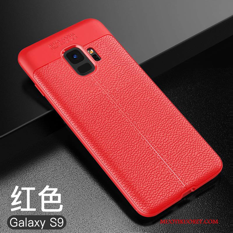 Samsung Galaxy S9 Punainen Trendi Murtumaton Kotelo Suojaus Pehmeä Neste Kuori
