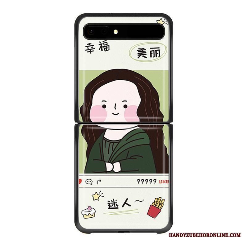 Samsung Z Flip Kuori Kotelo Maalaus Kukkakuvio Suojaus Muokata Rakastunut Nahkakotelo