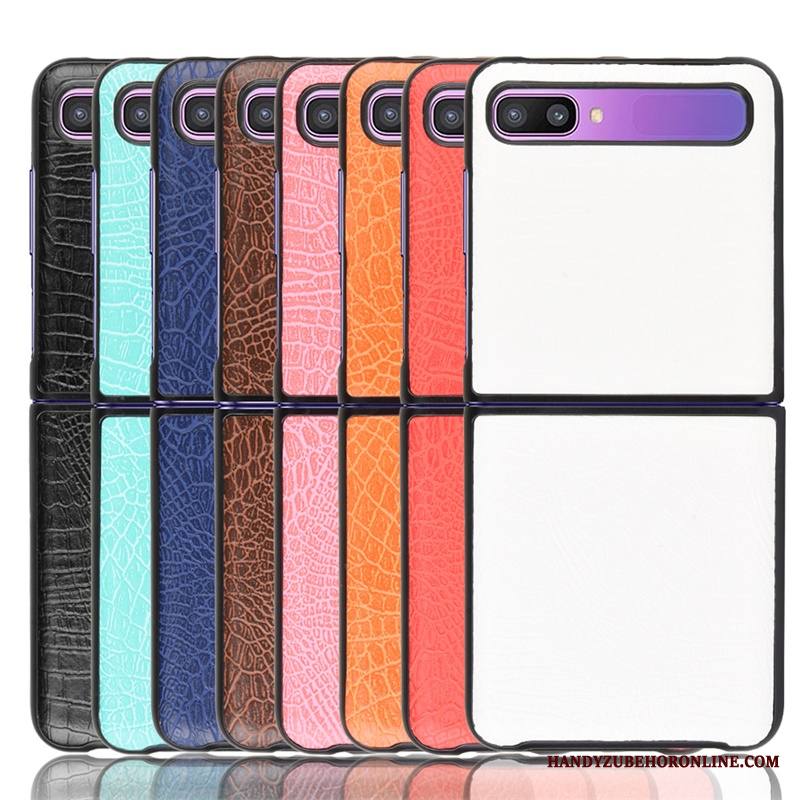 Samsung Z Flip Kuori Kukkakuvio Tähti Krokotiili Kotelo Kova Puhelimen Kuoret Nahka