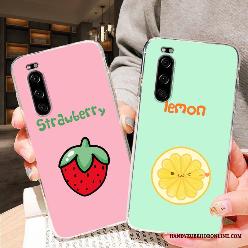 Sony Xperia 5 Kuori Net Red Muokata Maalaus Silikoni Kotelo All Inclusive Puhelimen Kuoret