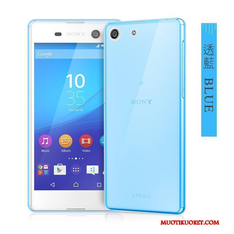 Sony Xperia M5 Dual Puhelimen Kuoret Ohut Sininen Pehmeä Neste Kuori Silikoni Kotelo