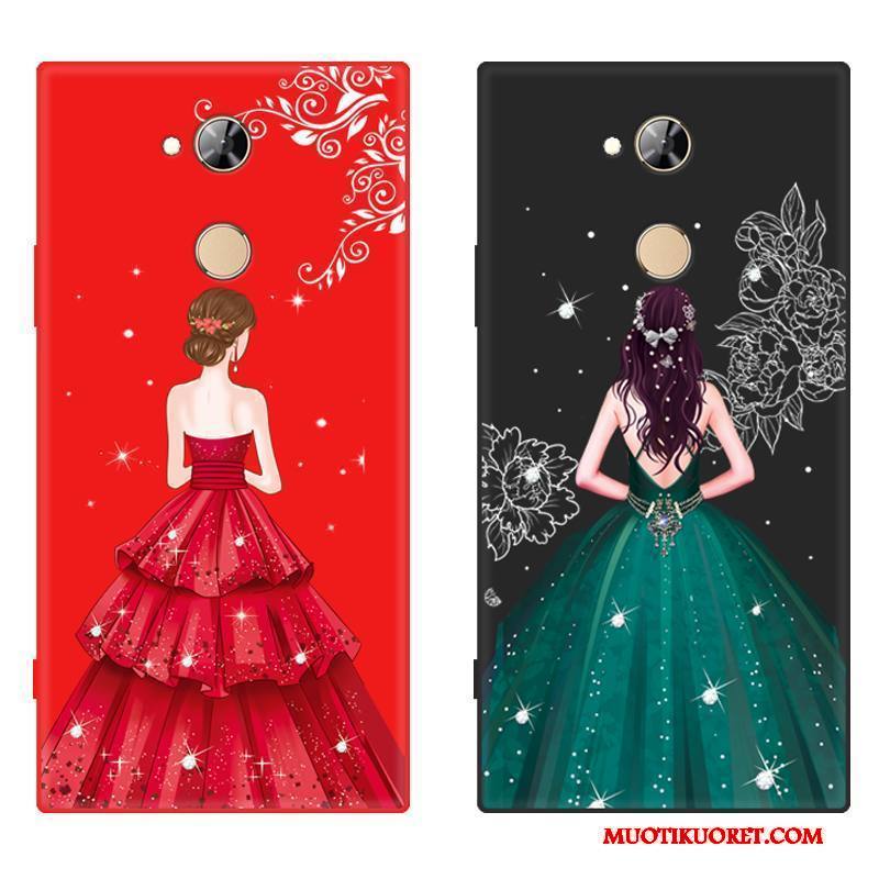 Sony Xperia Xa2 Ultra Kuori Silikoni Punainen Suojaus Murtumaton Kotelo All Inclusive Puhelimen Kuoret