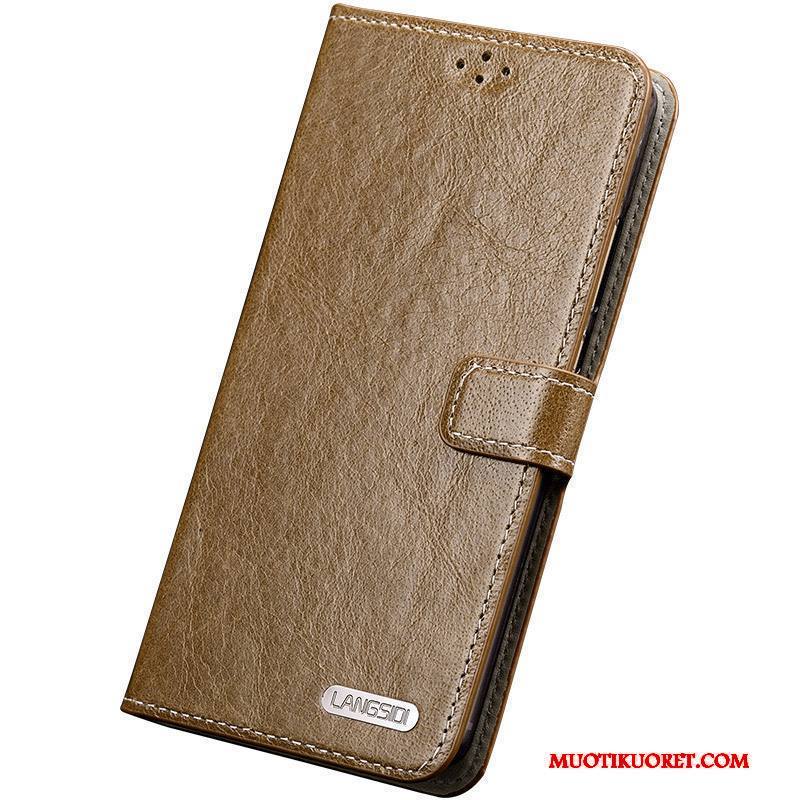 Sony Xperia Z3+ Kuori Yksinkertainen Murtumaton Puhelimen Kuoret Aito Nahka Nahkakotelo Suojaus Simpukka
