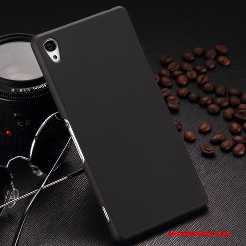 Sony Xperia Z3+ Musta Puhelimen Kuoret Kuori Suojaus Pesty Suede Kova Kotelo