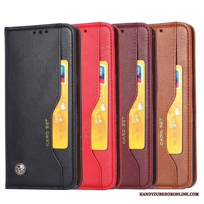 Xiaomi Mi 10 Kuori Puhelimen Kuoret Nahkakotelo Pieni Kortti Musta