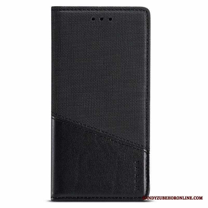 Xiaomi Mi 10 Pro Kuori All Inclusive Liitos Nahkakotelo Musta Kukkakuvio Liiketoiminta Classic