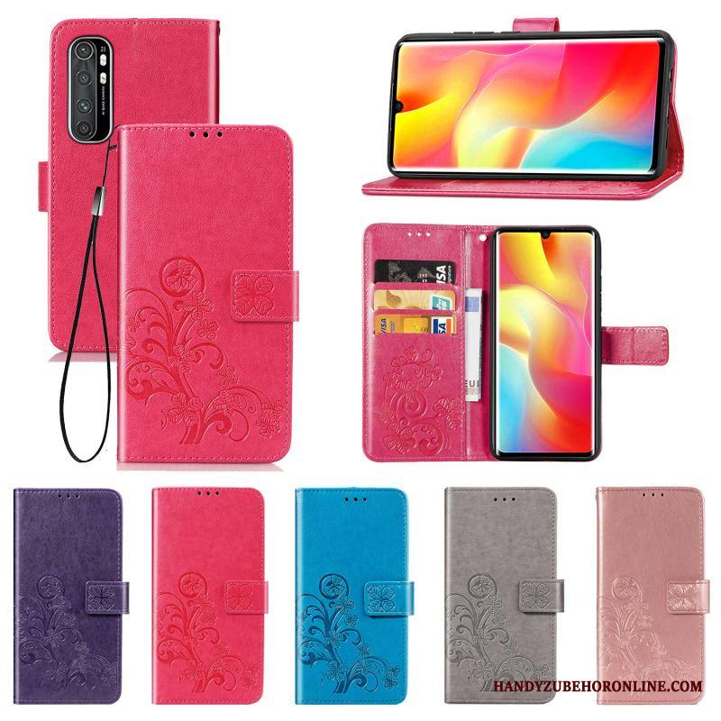 Xiaomi Mi Note 10 Lite Kuori Nuoret Punainen Pieni Puhelimen Kuoret Simpukka Nahkakotelo