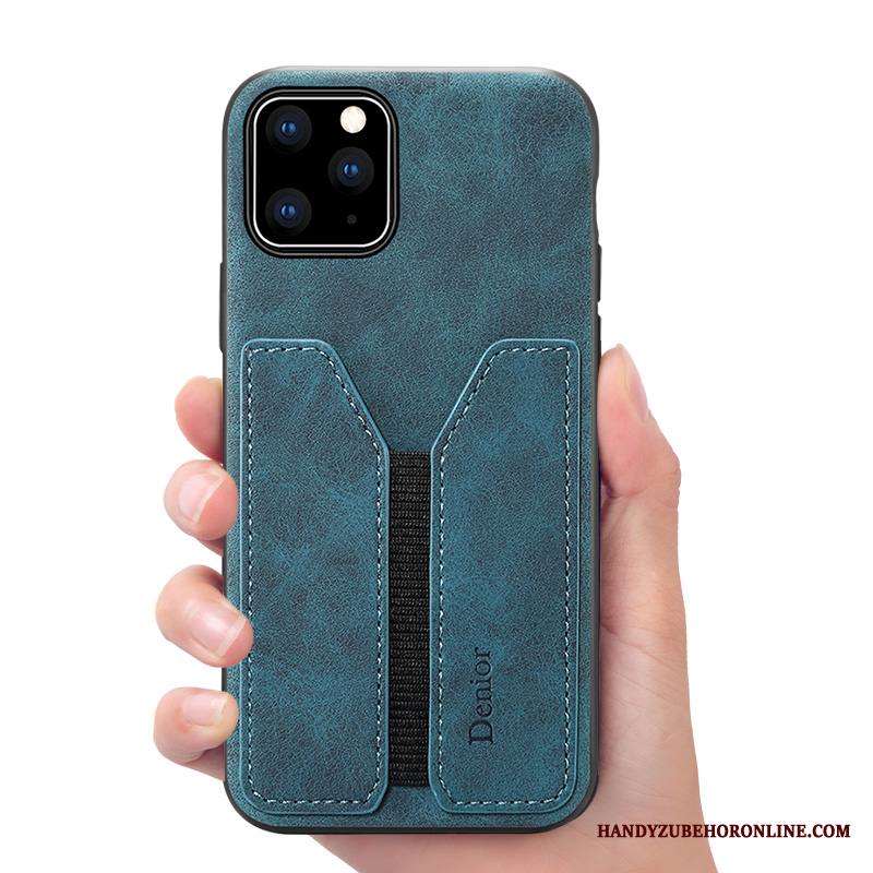 iPhone 11 Pro Kuori Salkku Sininen Liiketoiminta All Inclusive Nahkakotelo Puhelimen Kuoret