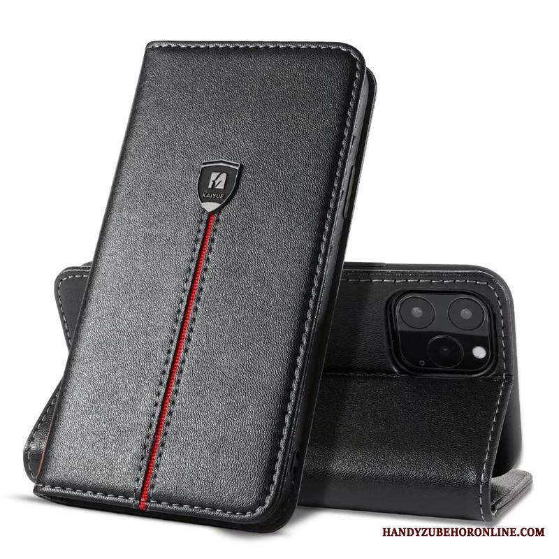 iPhone 11 Pro Max Kuori All Inclusive Puhelimen Nahkakotelo Liiketoiminta Simpukka Murtumaton Suojaus