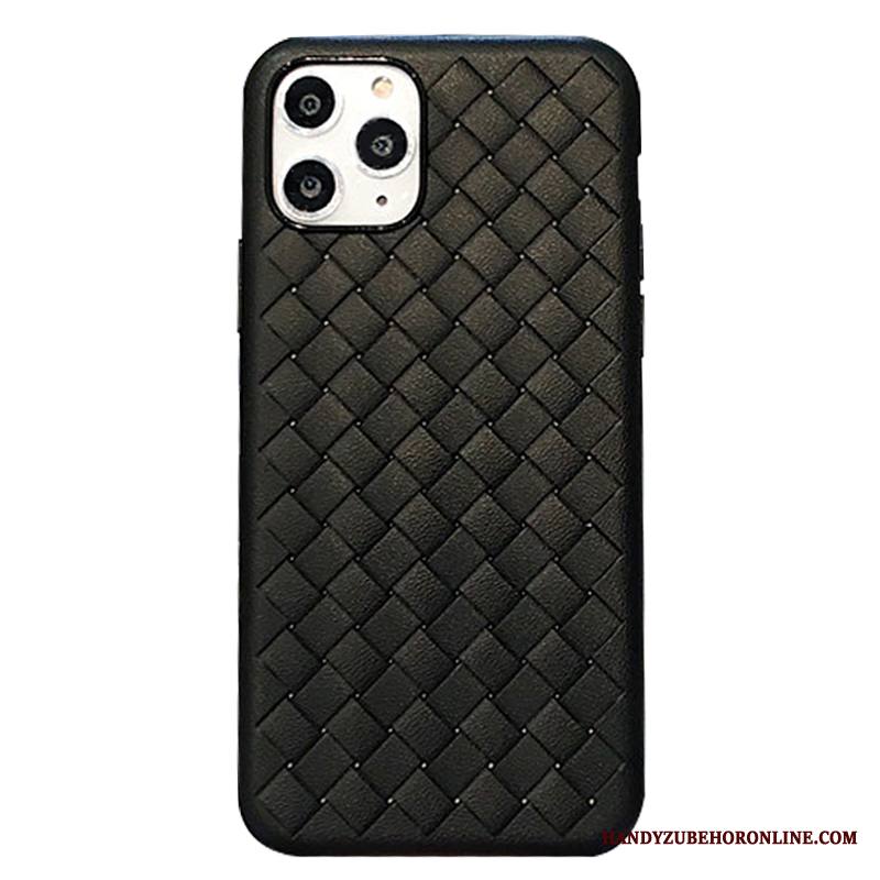 iPhone 11 Pro Max Kuori Musta Säteilevä Murtumaton Vihreä Kukkakuvio Kotelo Tuuli