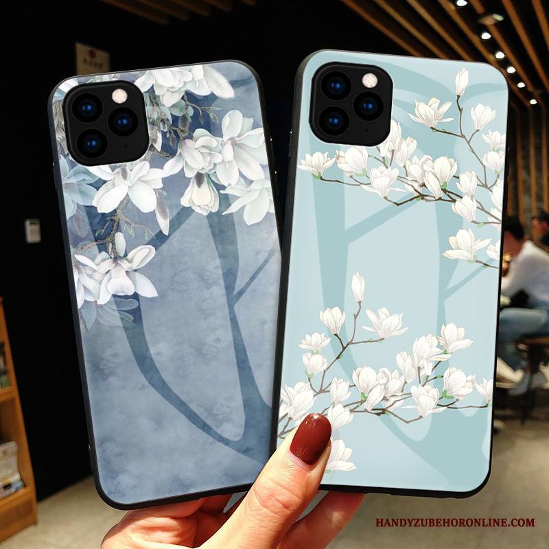 iPhone 11 Pro Max Kuori Taide Puhelimen Kuoret Kotelo Pieni Lasi Suojaus Kukka