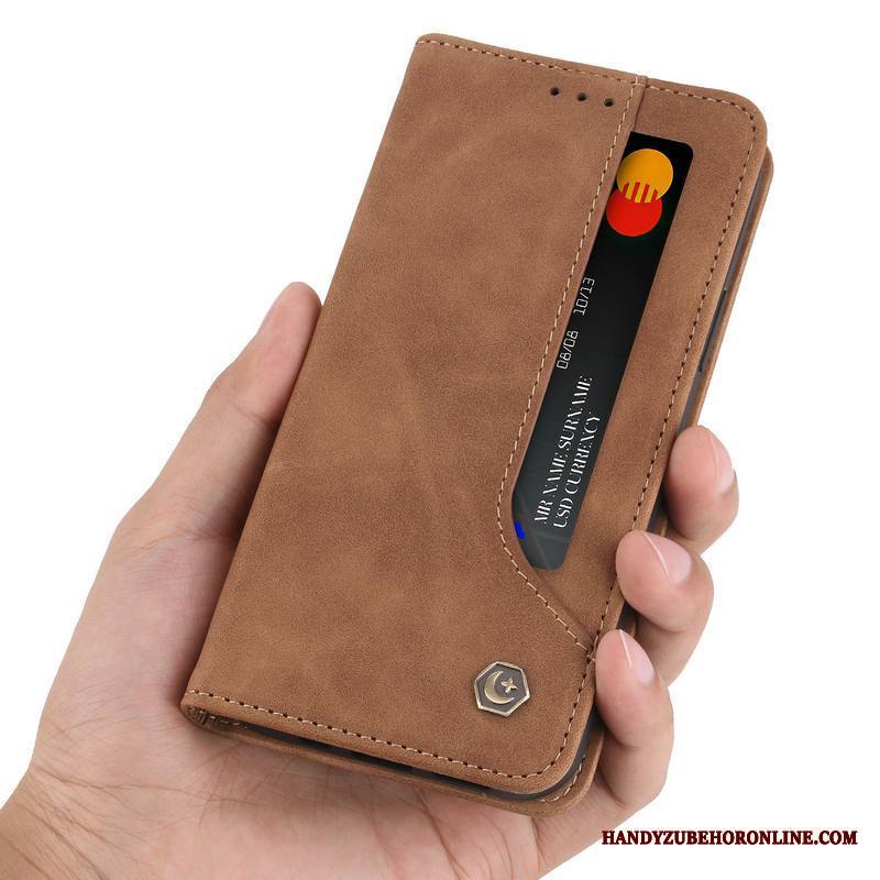 iPhone 12 Mini Kuori Uusi All Inclusive Nahkakotelo Magneettinen Silikoni Puhelimen Kuoret Khaki