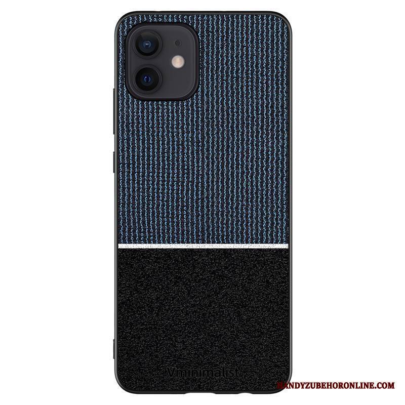 iPhone 12 Mini Kuori Yksinkertainen All Inclusive Nahka Puhelimen Kuoret Suojaus Värisävyt Kotelo