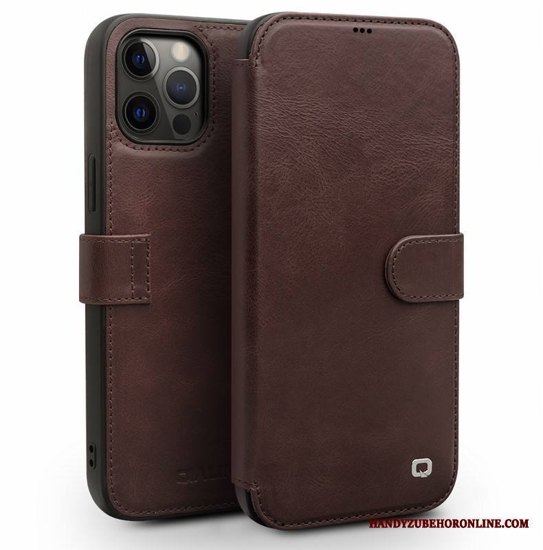 iPhone 12 Pro Kuori Liiketoiminta Kuoret Kortti Ylellisyys Murtumaton Aito Nahka All Inclusive