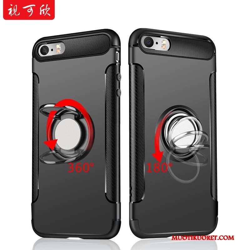 iPhone 5/5s All Inclusive Kotelo Silikoni Musta Murtumaton Puhelimen Kuoret Kuori