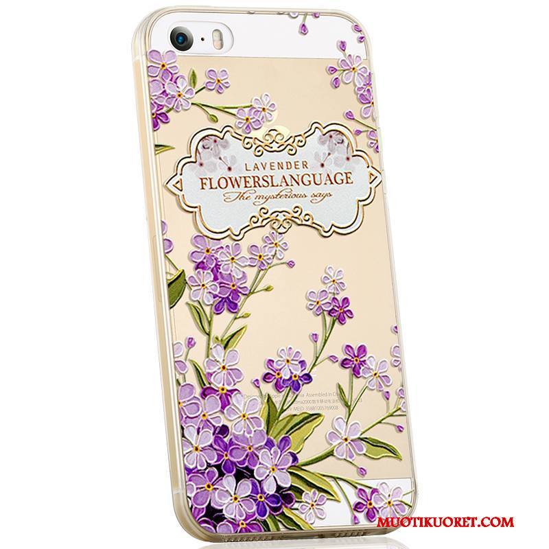 iPhone 5/5s Kuori Persoonallisuus Luova Ihana Pehmeä Neste Violetti Silikoni Suuntaus
