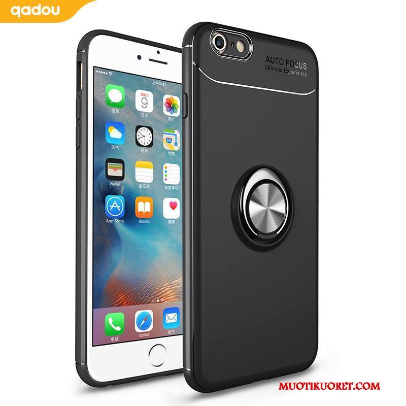 iPhone 6/6s Auto Kotelo Magneettinen Puhelimen Kuoret Musta Kuori Pehmeä Neste