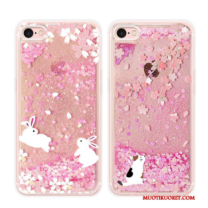iPhone 6/6s Kuori Kani Jauhe Silikoni Puhelimen Kuoret Juoksuhiekka Kissa Neste