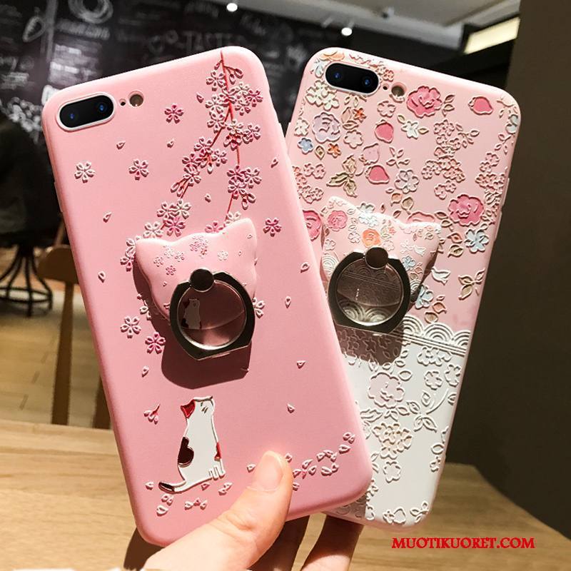iPhone 6/6s Plus Kuori All Inclusive Murtumaton Ripustettavat Koristeet Jauhe Puhelimen Kuoret Rengas Sarjakuva