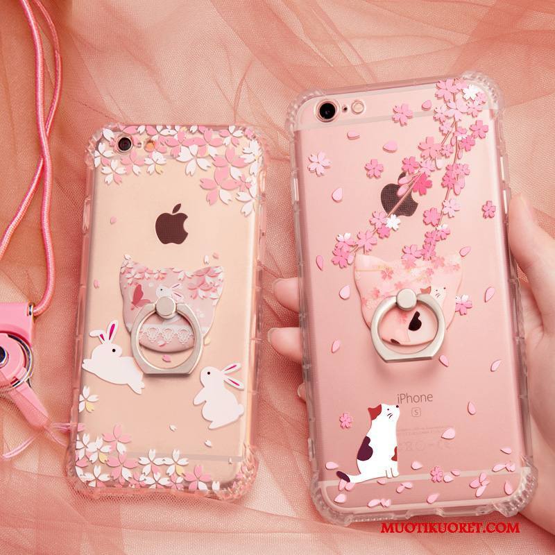 iPhone 6/6s Plus Kuori Jauhe Suupaltti Murtumaton Puhelimen Kuoret All Inclusive Silikoni Ripustettavat Koristeet
