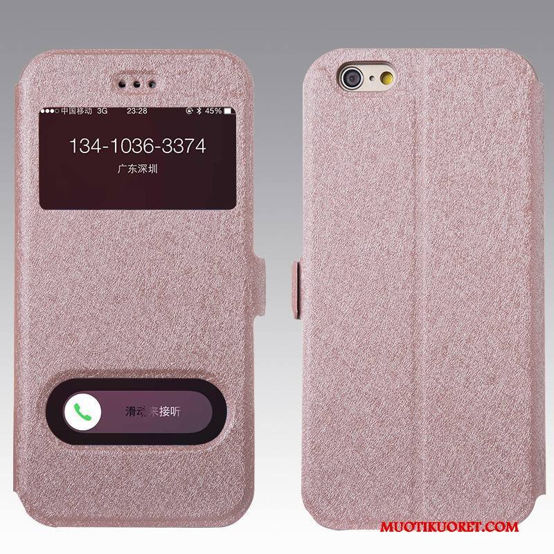 iPhone 6/6s Puhelimen Kuoret Suojaus Kotelo Kuori Kulta Nahkakotelo Pinkki