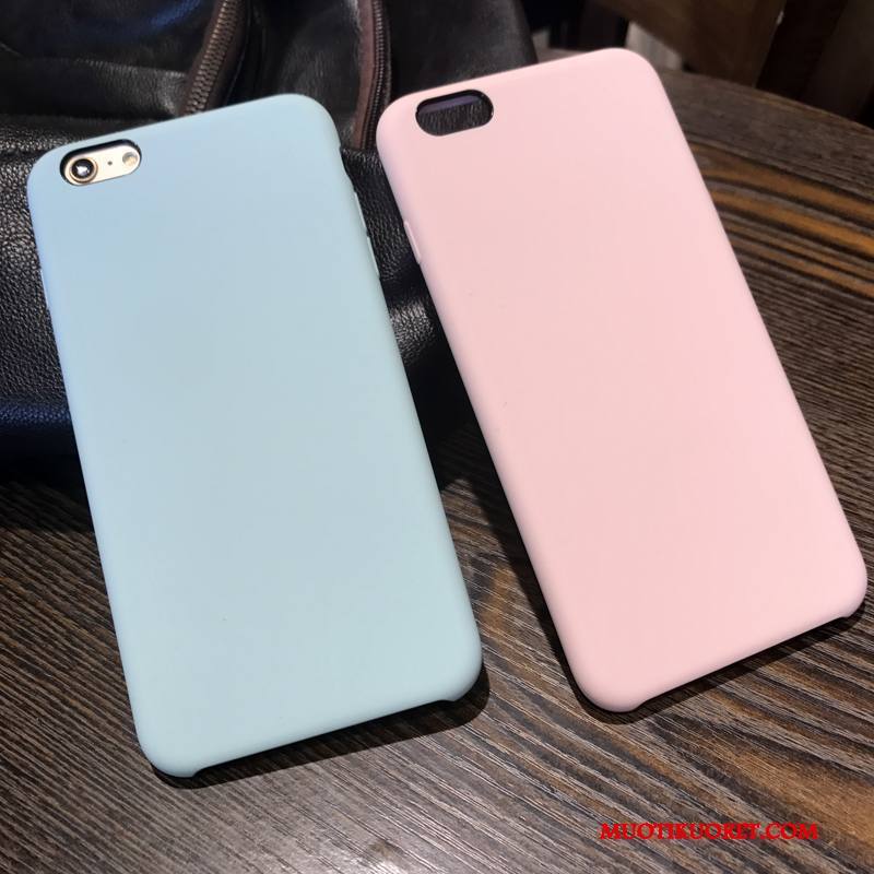 iPhone 6/6s Silikoni Jauhe Puhelimen Kuoret Kuori Pesty Suede Pehmeä Neste Suojaus