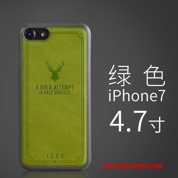 iPhone 7 Kuori All Inclusive Nahkakotelo Puhelimen Kuoret Vuosikerta Ultra Ohut Suojaus