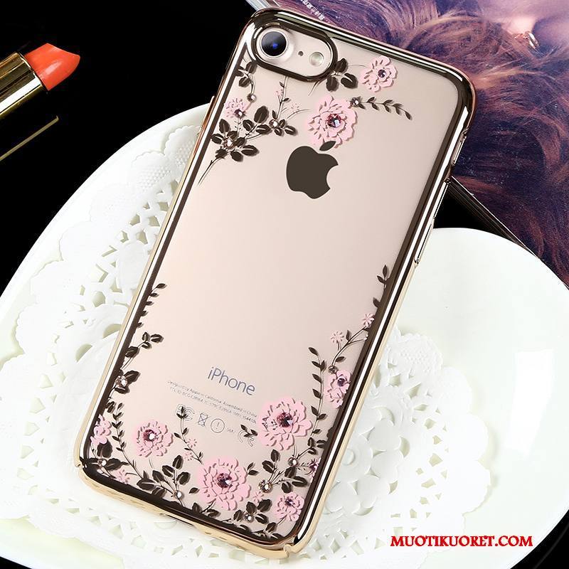 iPhone 7 Kuori Murtumaton Tide-brändi Strassi Kotelo Kulta Ylellisyys All Inclusive