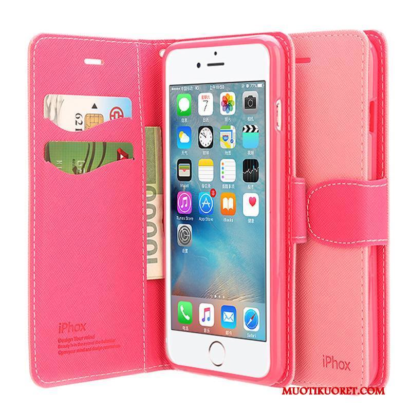 iPhone 7 Kuori Murtumaton Uusi Puhelimen Kuoret Punainen All Inclusive Nahkakotelo