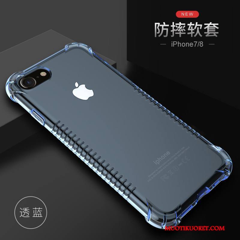 iPhone 7 Kuori Pehmeä Neste All Inclusive Suojaus Kulta Murtumaton Puhelimen Kuoret Läpinäkyvä