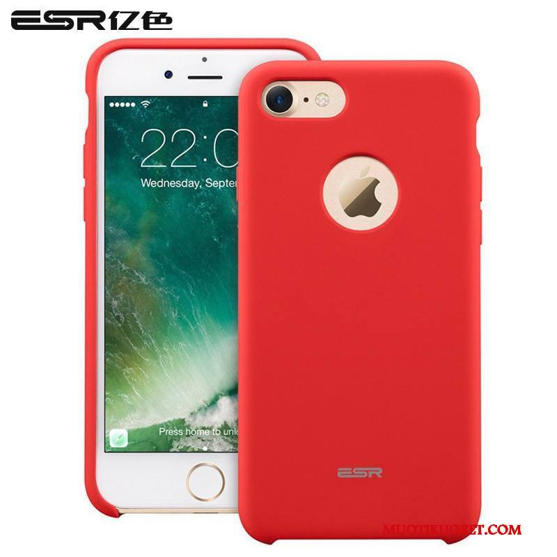 iPhone 7 Kuori Punainen Uusi Puhelimen Kuoret Kotelo Murtumaton Suojaus Silikoni