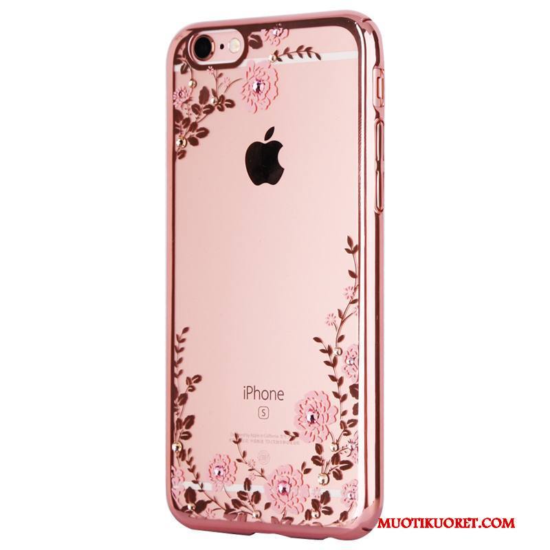 iPhone 7 Plus Kuori All Inclusive Puhelimen Kuoret Murtumaton Strassi Kulta Pinkki Kotelo